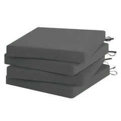 Favoyard front view of four cushions showing neat corners and color retention benefits