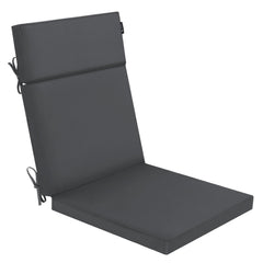 Favoyard front view of dark grey cushion showing clean lines and durable profile