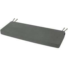Favoyard front view grey bench cushion showing tailored fit and comfort