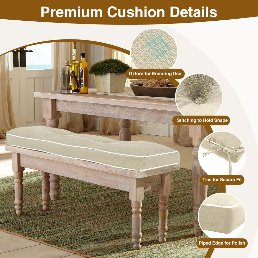 Favoyard cushion on indoor entryway bench showing elegant styling benefit