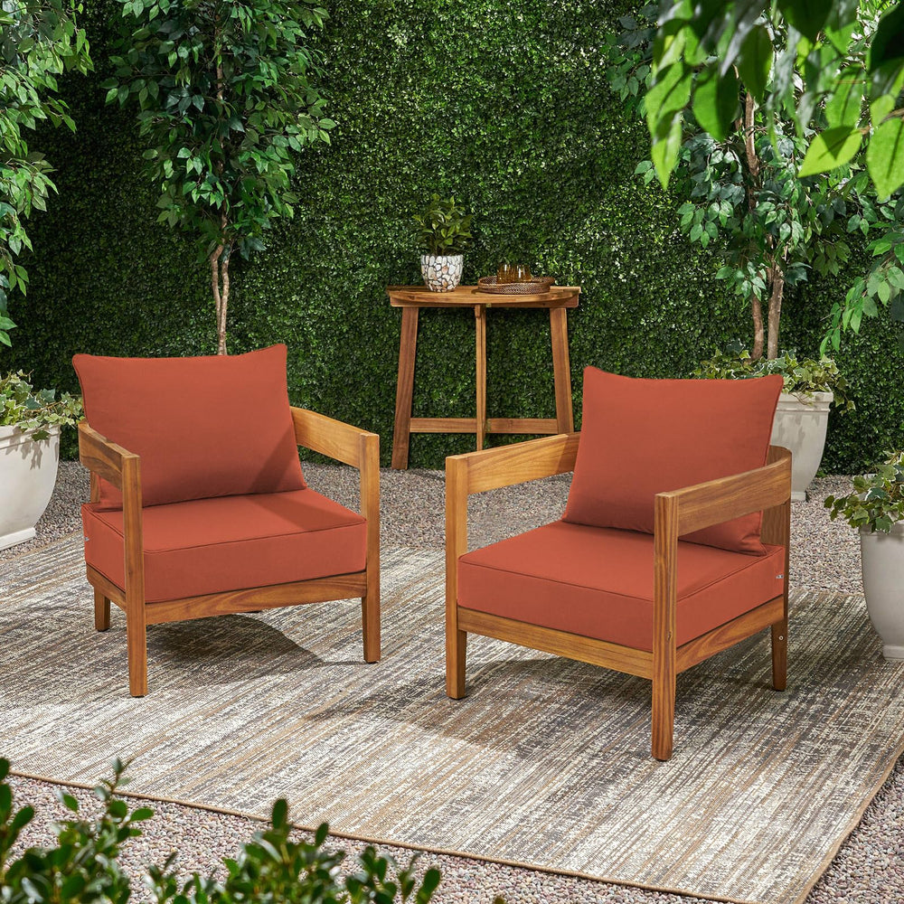Favoyard cushions in a patio setting enhancing outdoor seating comfort