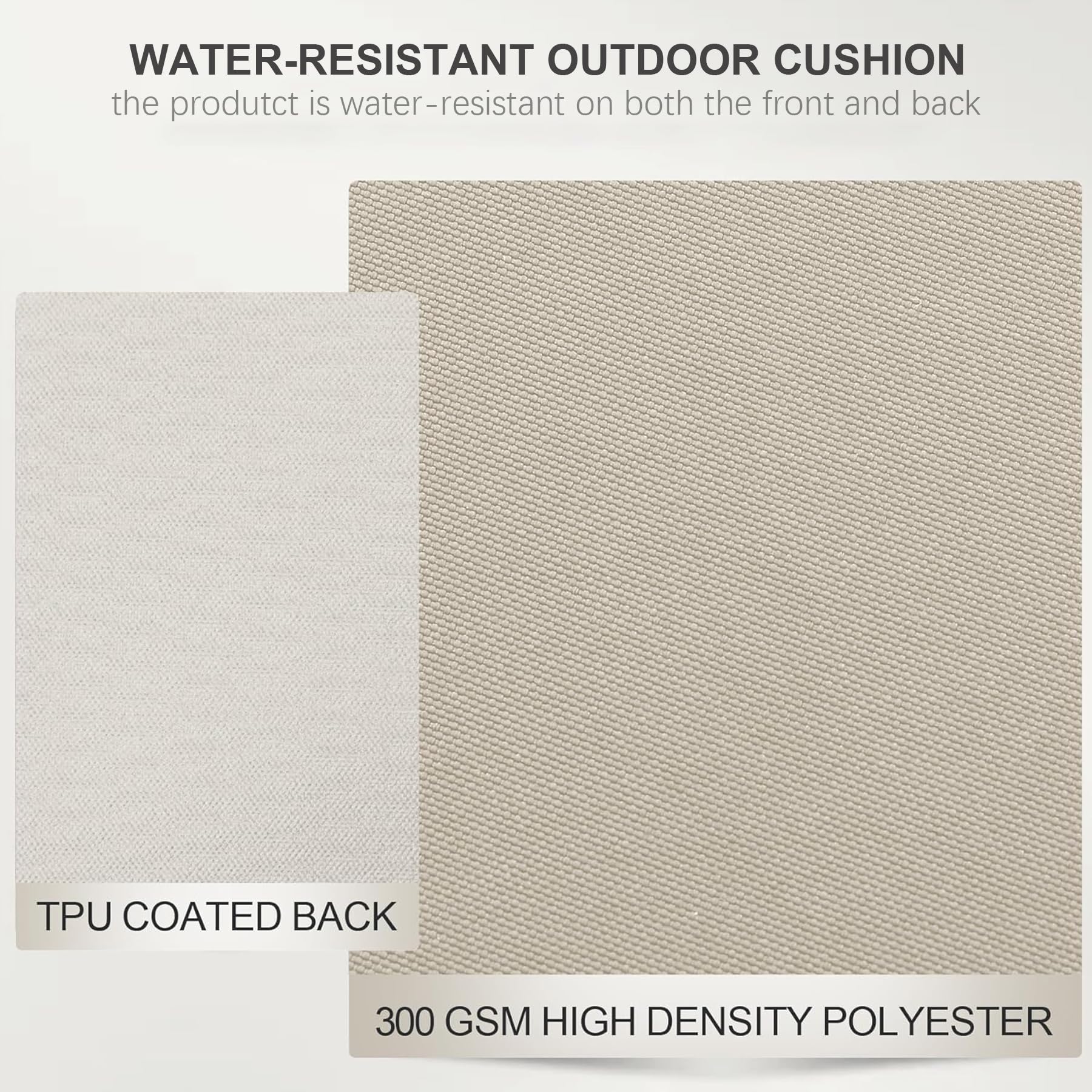Favoyard cushions on patio dining chair demonstrating outdoor comfort