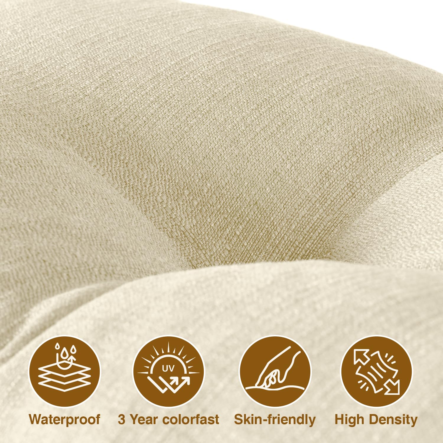 Favoyard cushion on outdoor patio bench for comfortable weather-ready seating