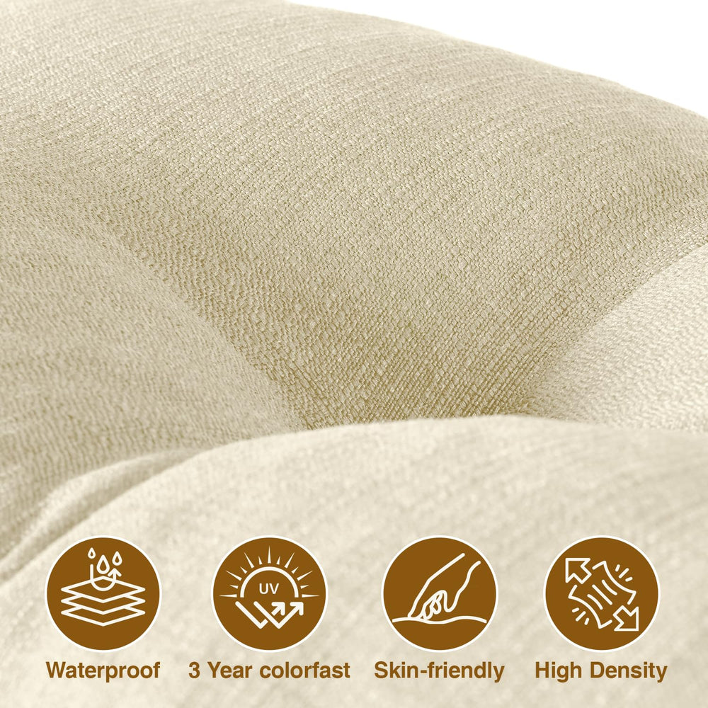Favoyard cushion on outdoor patio bench for comfortable weather-ready seating