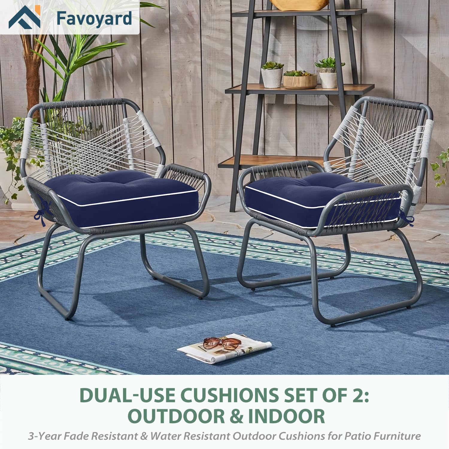 Favoyard piped edge detail showing reinforced seam and maintained cushion shape