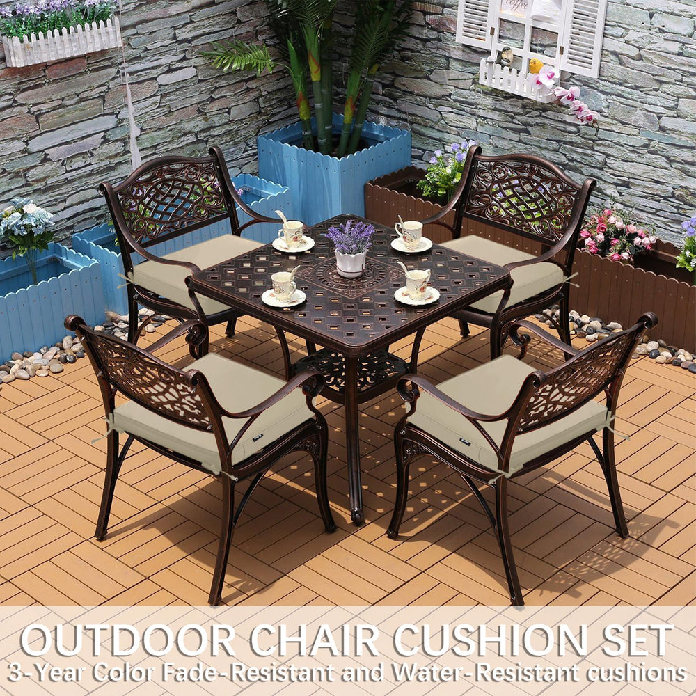 Favoyard cushion placed on standard chair showing accurate size fit