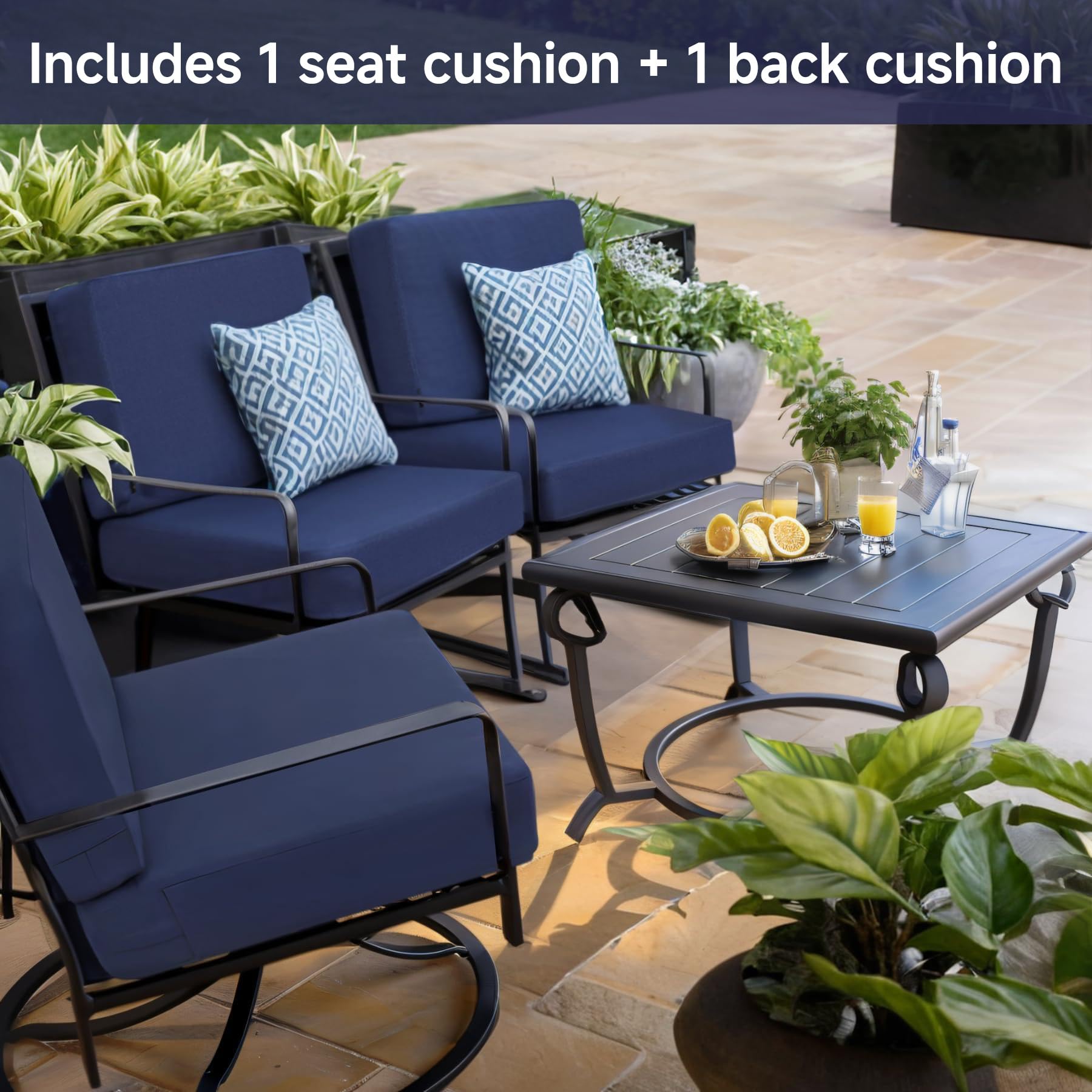 Favoyard cushion beside a ruler showing 19x19 inch dimensions for accurate furniture fit