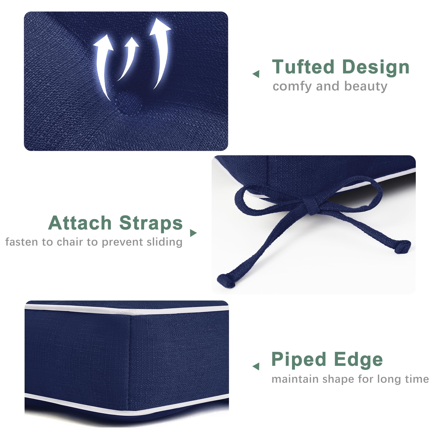 Favoyard cushion beside ruler to show 19×19 inch size for accurate fit