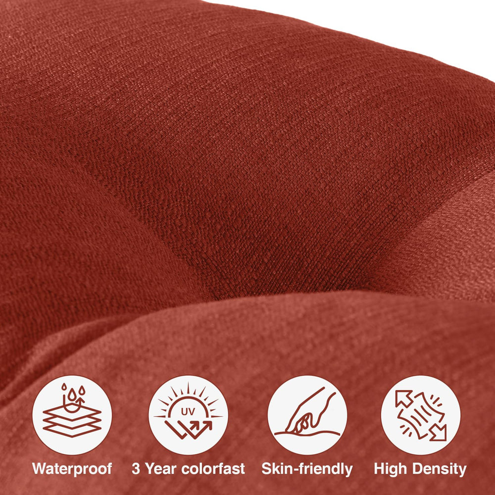 Favoyard fabric with water beading to show stain resistance and easy cleanup