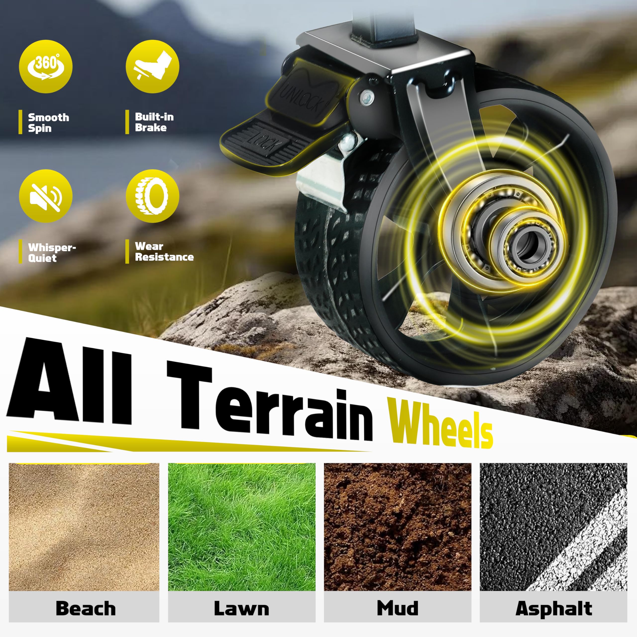 FAVSH adjustable handle detail highlighting ergonomic grip and height adjustability for comfort