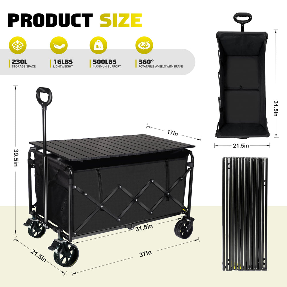 FAVSH folded compact in car trunk demonstrating space-saving portability and easy storage