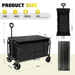 FAVSH folded compact in car trunk demonstrating space-saving portability and easy storage