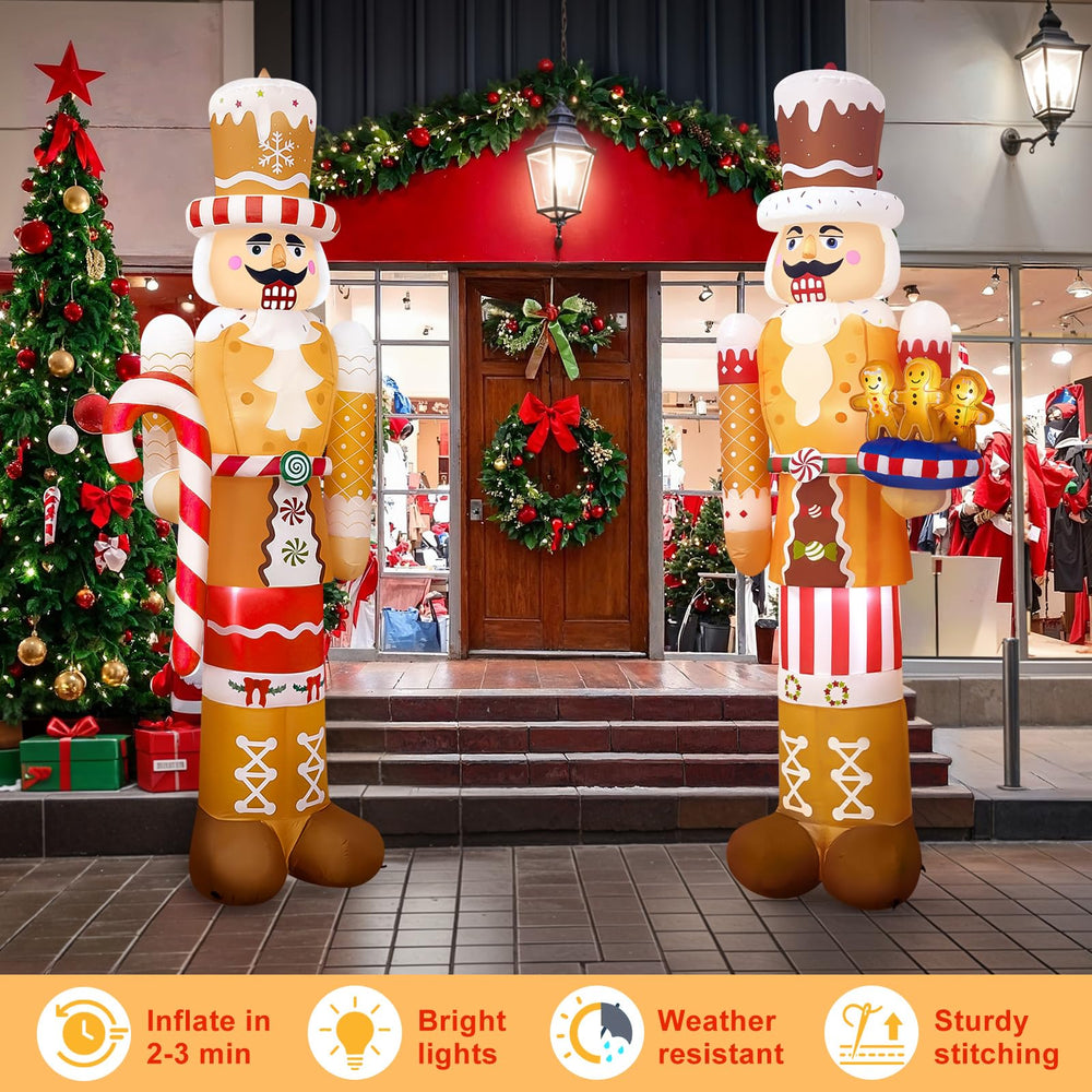 Fayavoo night display with LEDs illuminating yard for better visibility