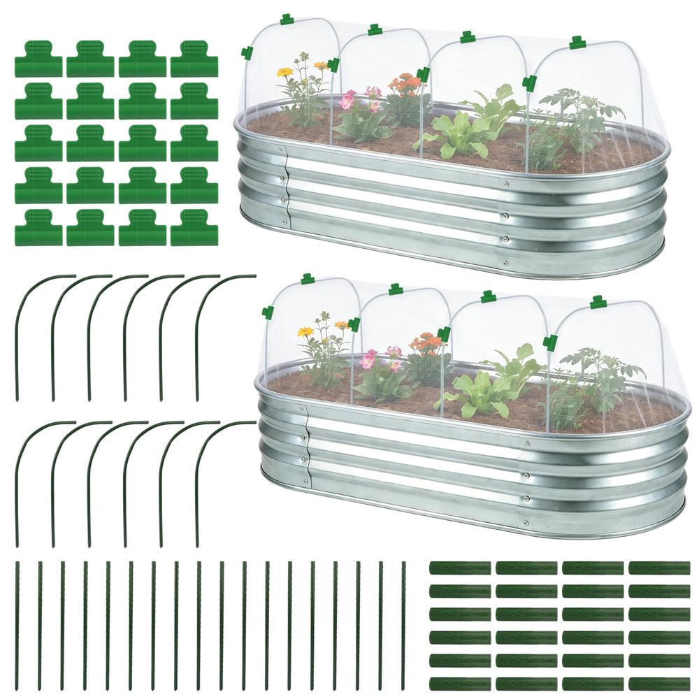 Fayoo front packaging showing two netting kits and included parts for quick installation