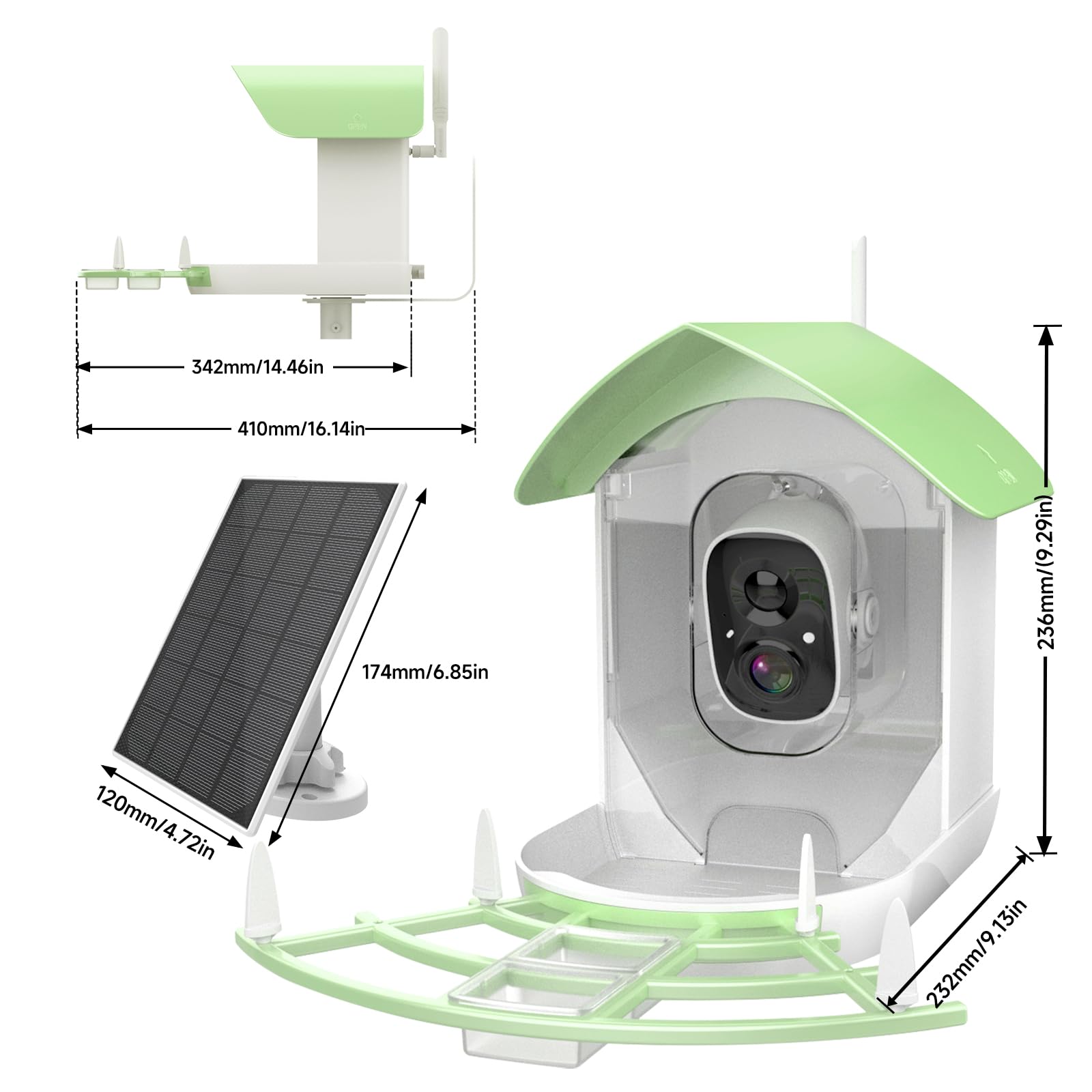 Fazoxo birds feeding captured by camera showcasing automatic photo capture