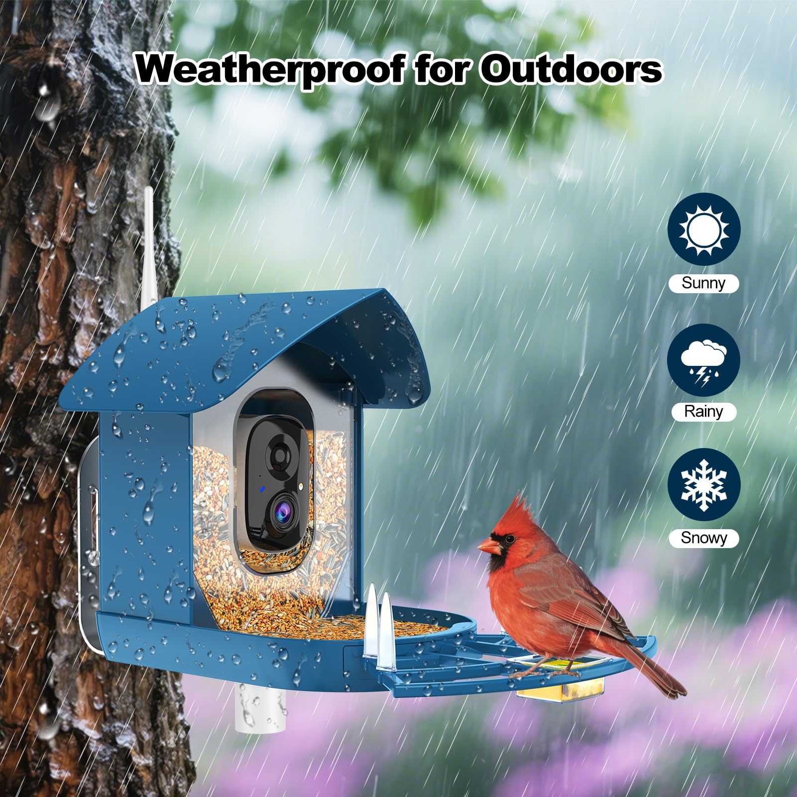 Fazoxo mounted on pole indicating easy outdoor installation