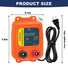 FBULWSEC plugged into outlet with indicator light on for reliable operation confirmation