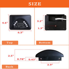 FCCUM button controls detail showing tactile keys for easy temperature adjustments