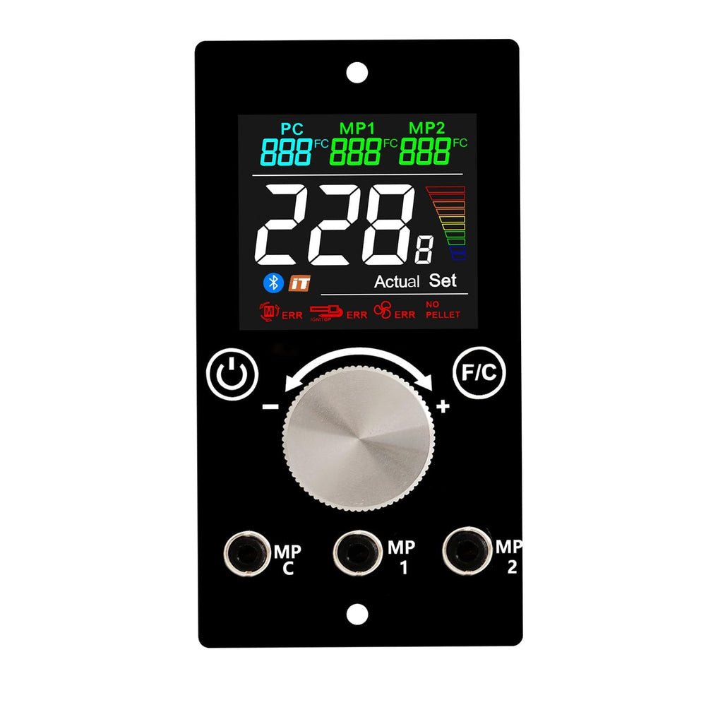 FCCUM front panel controller showing display and knobs for reliable control