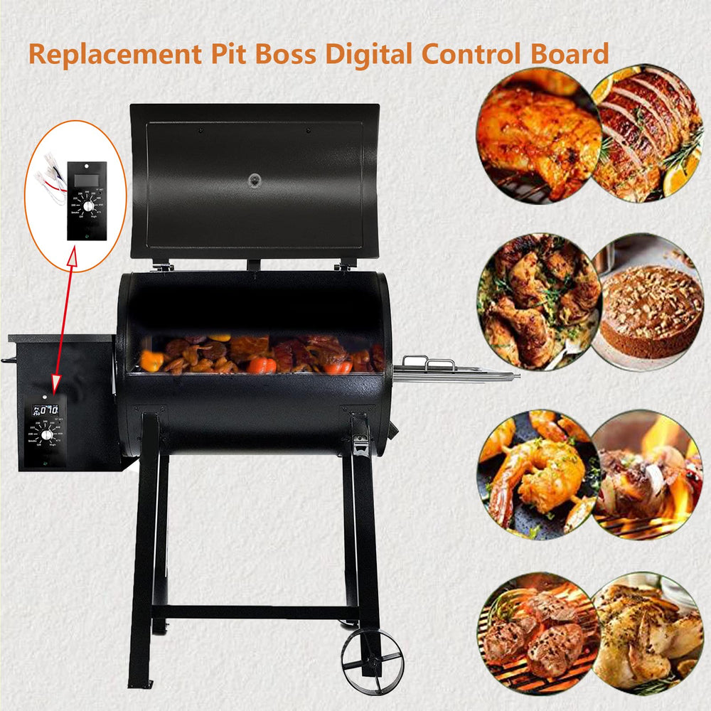 FCCUM controller installed in a Pit Boss grill restoring reliable heat control