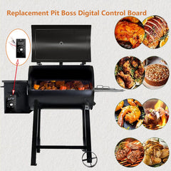 FCCUM controller installed in a Pit Boss grill restoring reliable heat control
