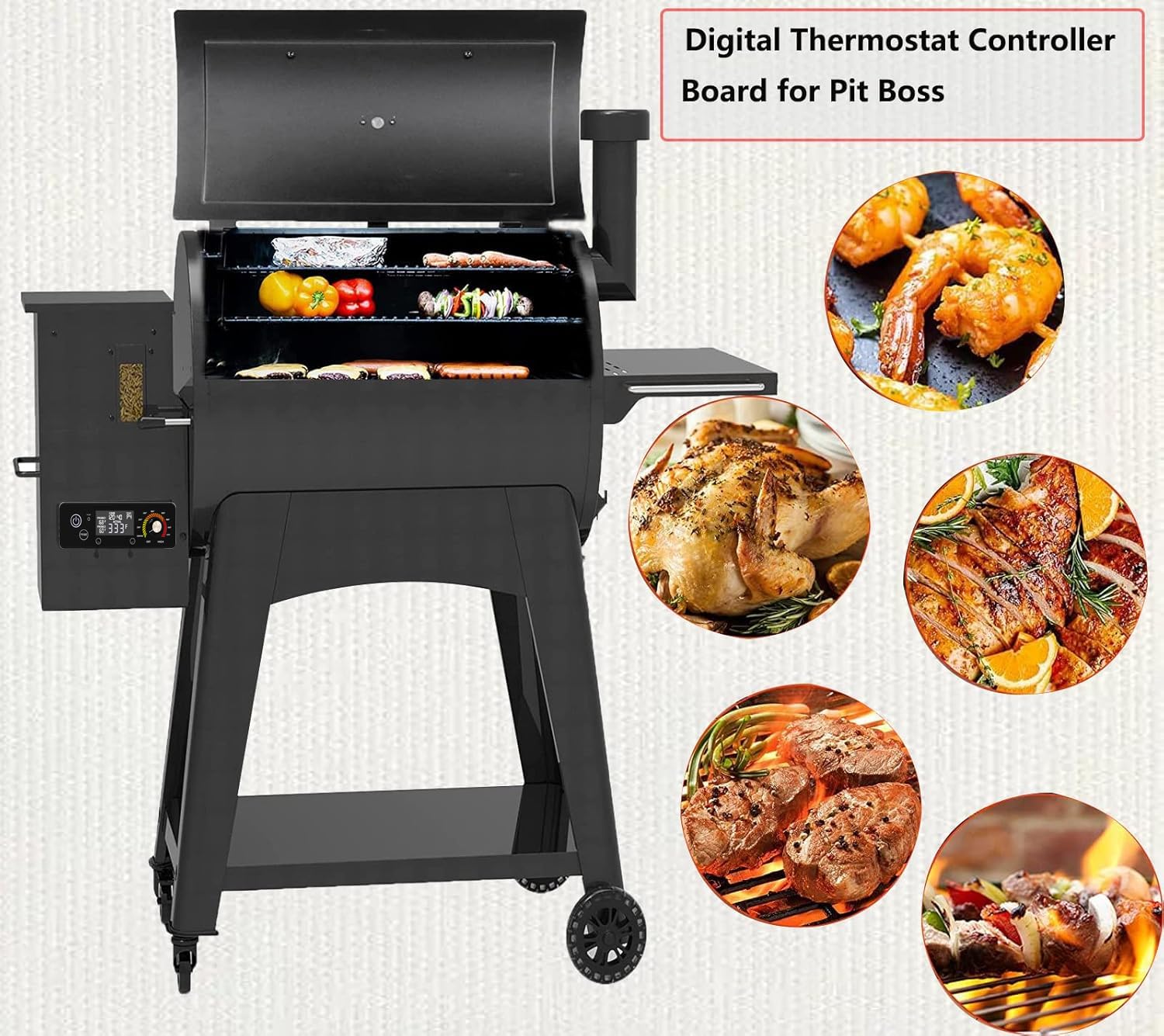 FCCUM installed in Pit Boss grill demonstrating restored digital control and usability
