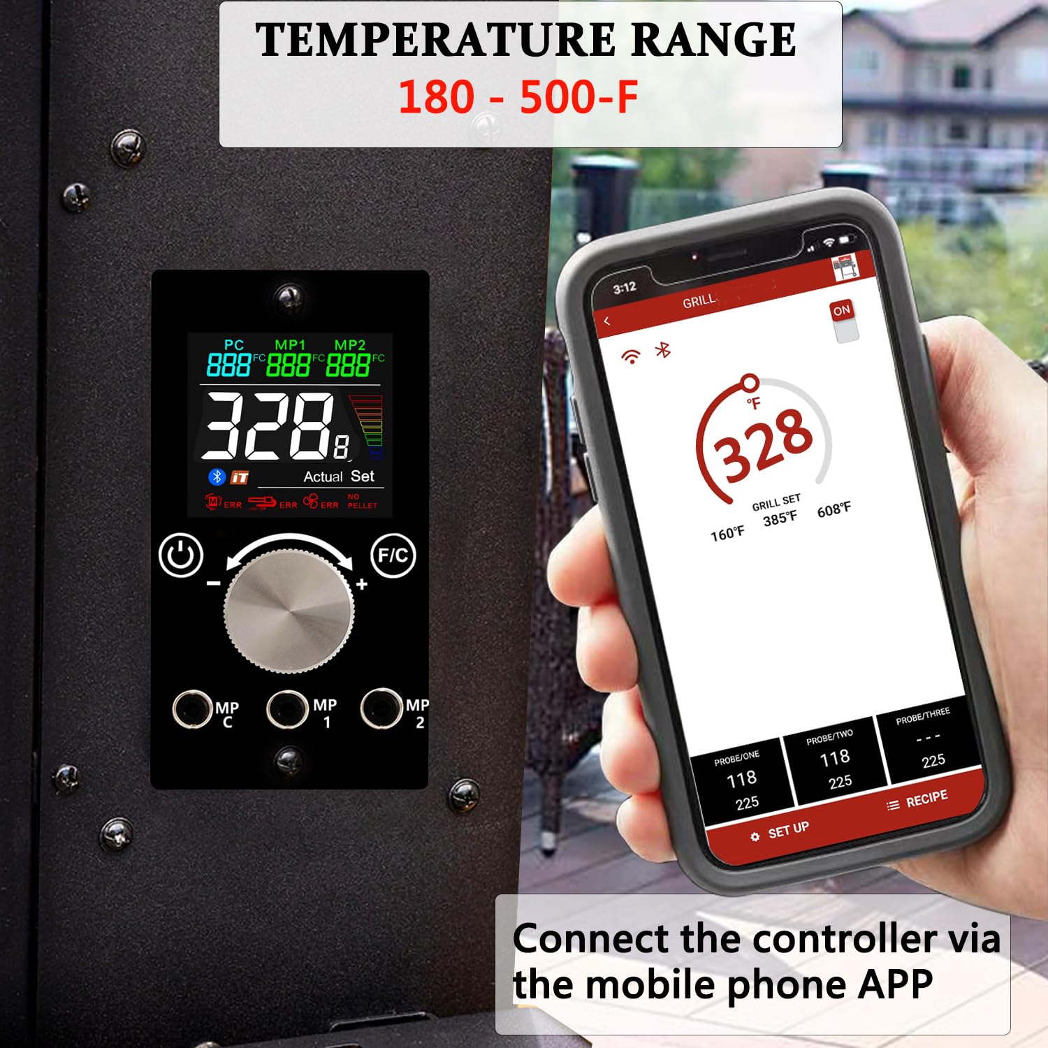 FCCUM temperature dial detail illustrating fine 5-degree adjustment benefit