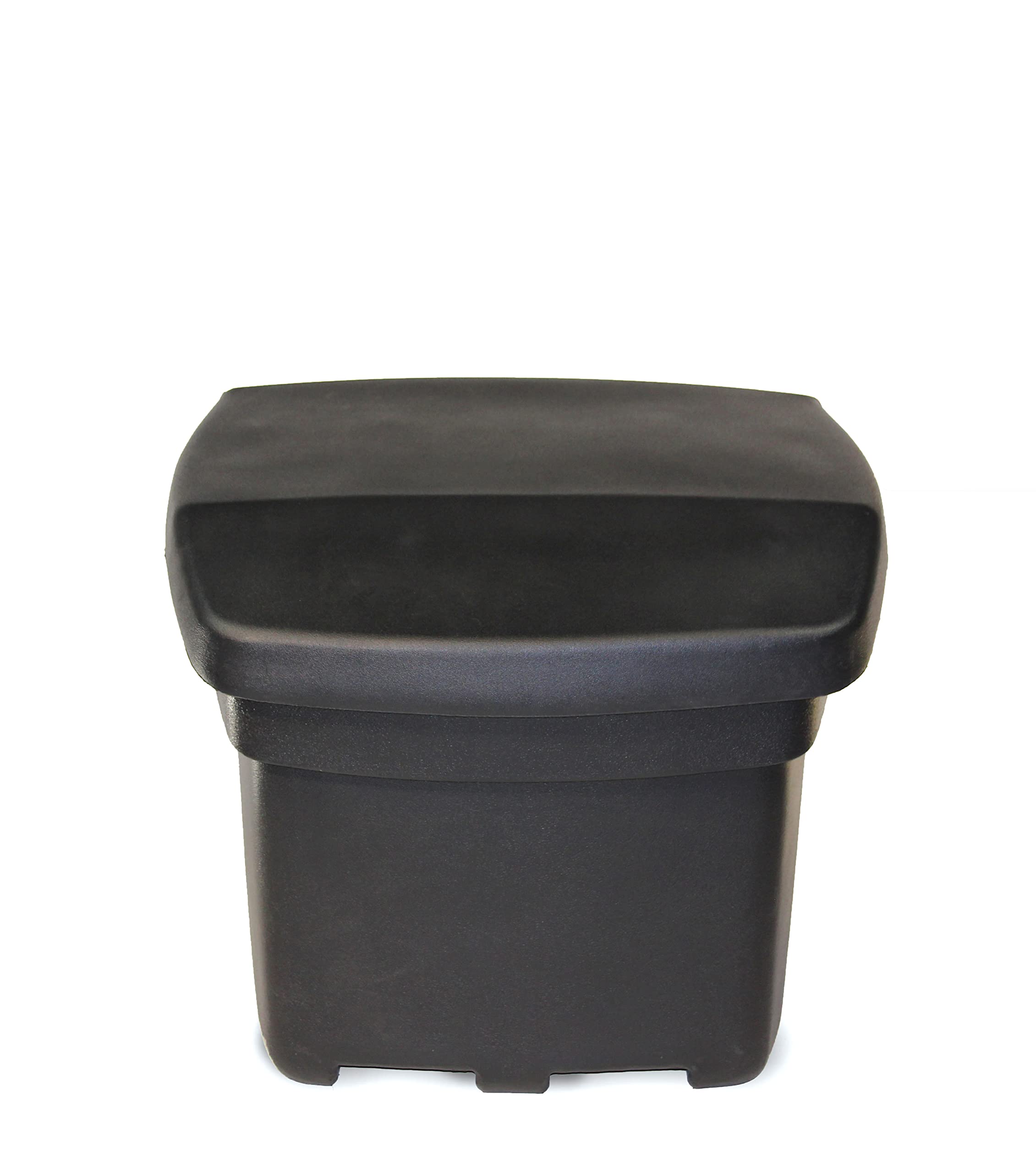 FCMP Outdoor SB140 filled with salt and 50 lb bags illustrating 300 lb capacity