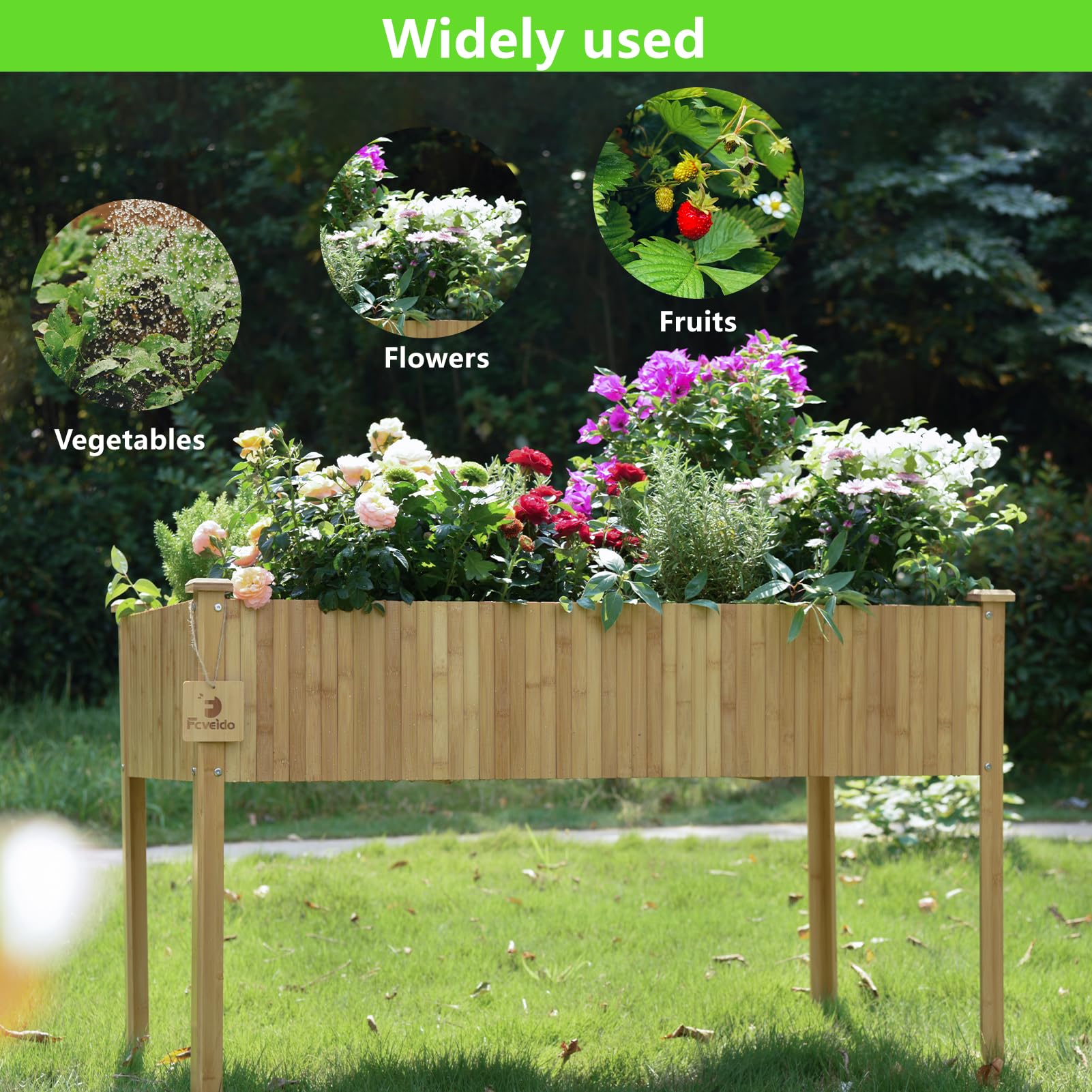 FCVEIDO lifestyle patio garden setting showing stylish integration and compact footprint benefit