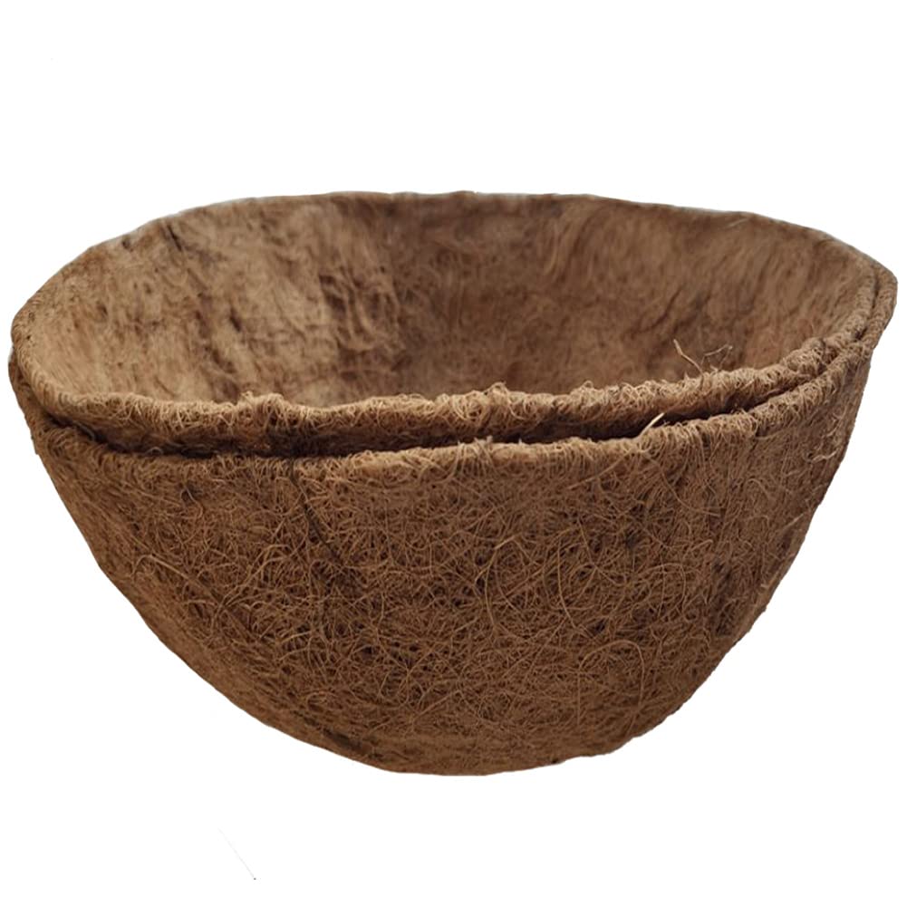 FDGARDEN front view 24 inch coco liners showing full liner and shape benefit
