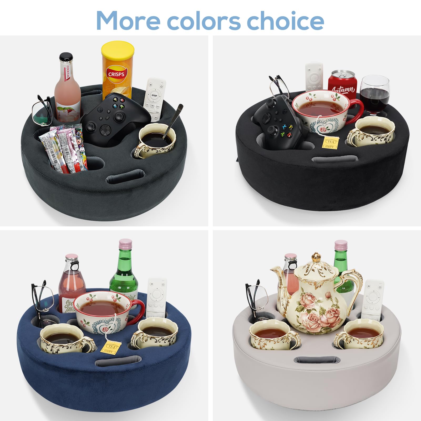 FDMGEL holding five drinks to show capacity and reduced spill risk