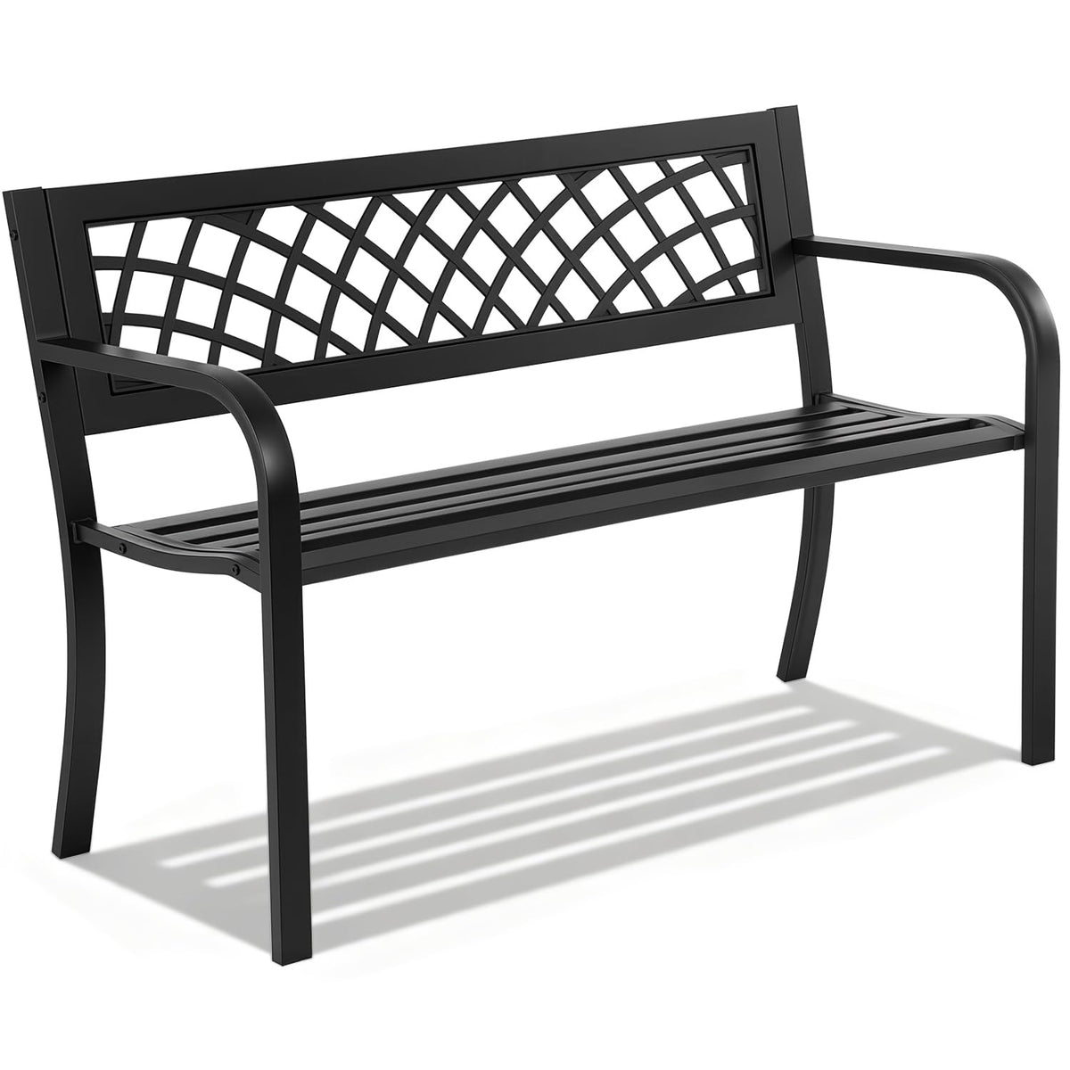 FDW bench front view showing clean silhouette and durable finish