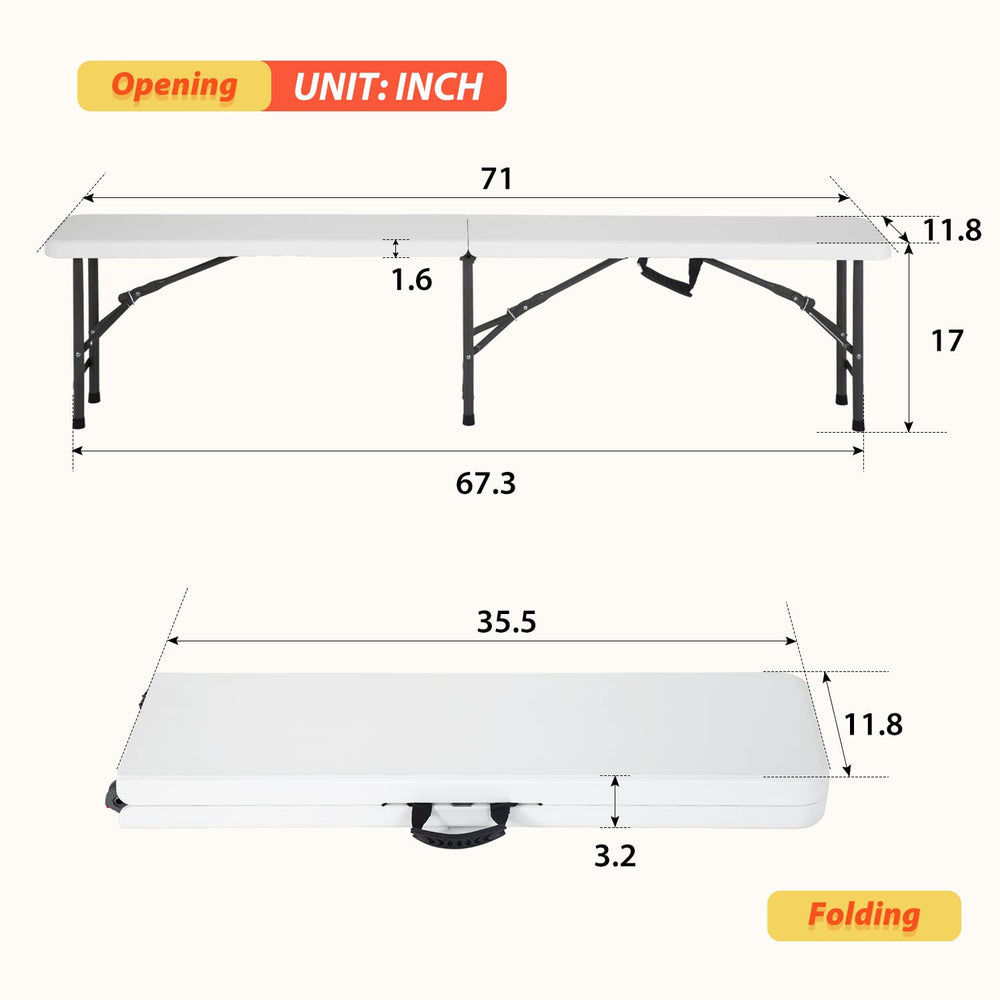 FDW two benches packed in a car trunk illustrating space-saving portability