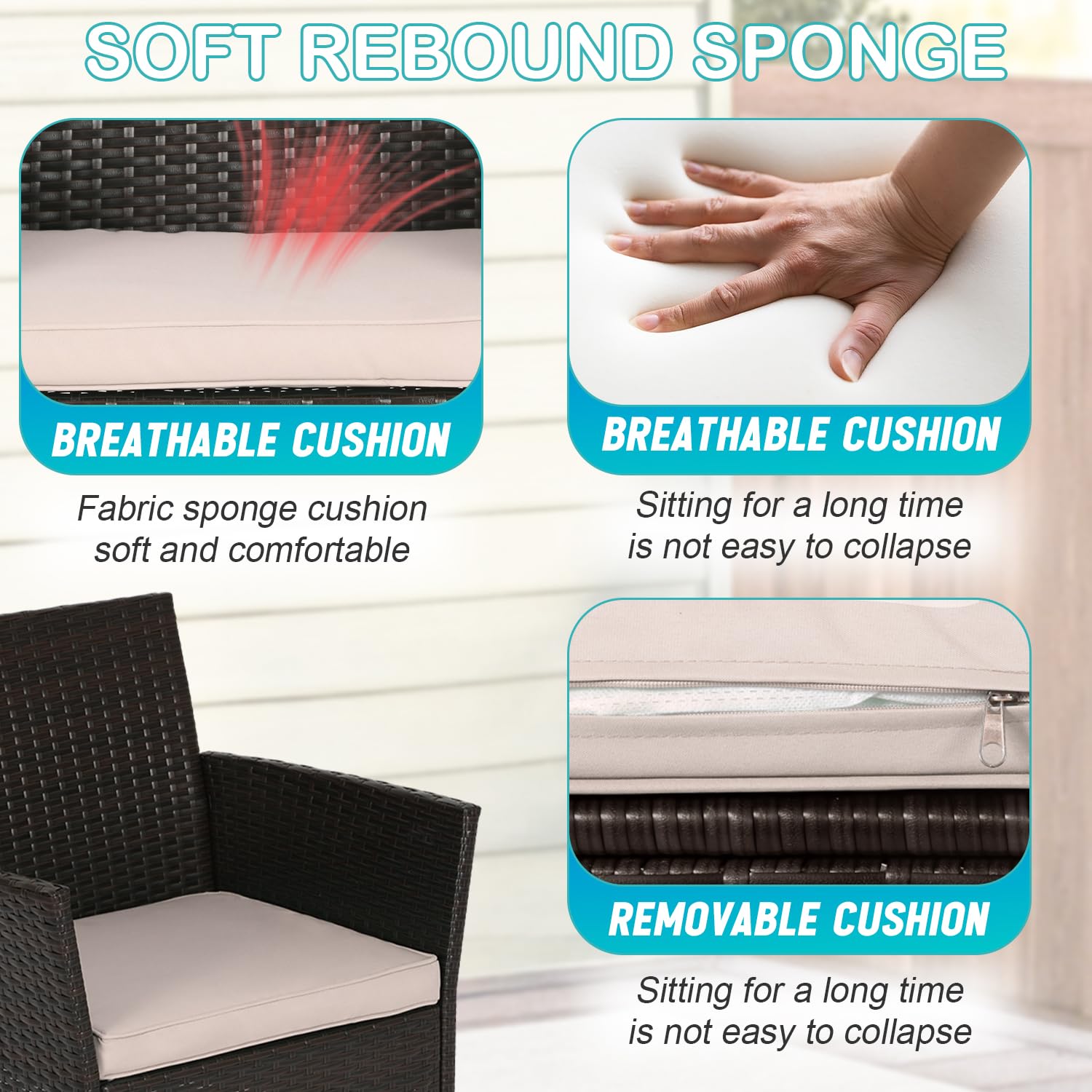 FDW assembled set placed on balcony demonstrating compact outdoor fit