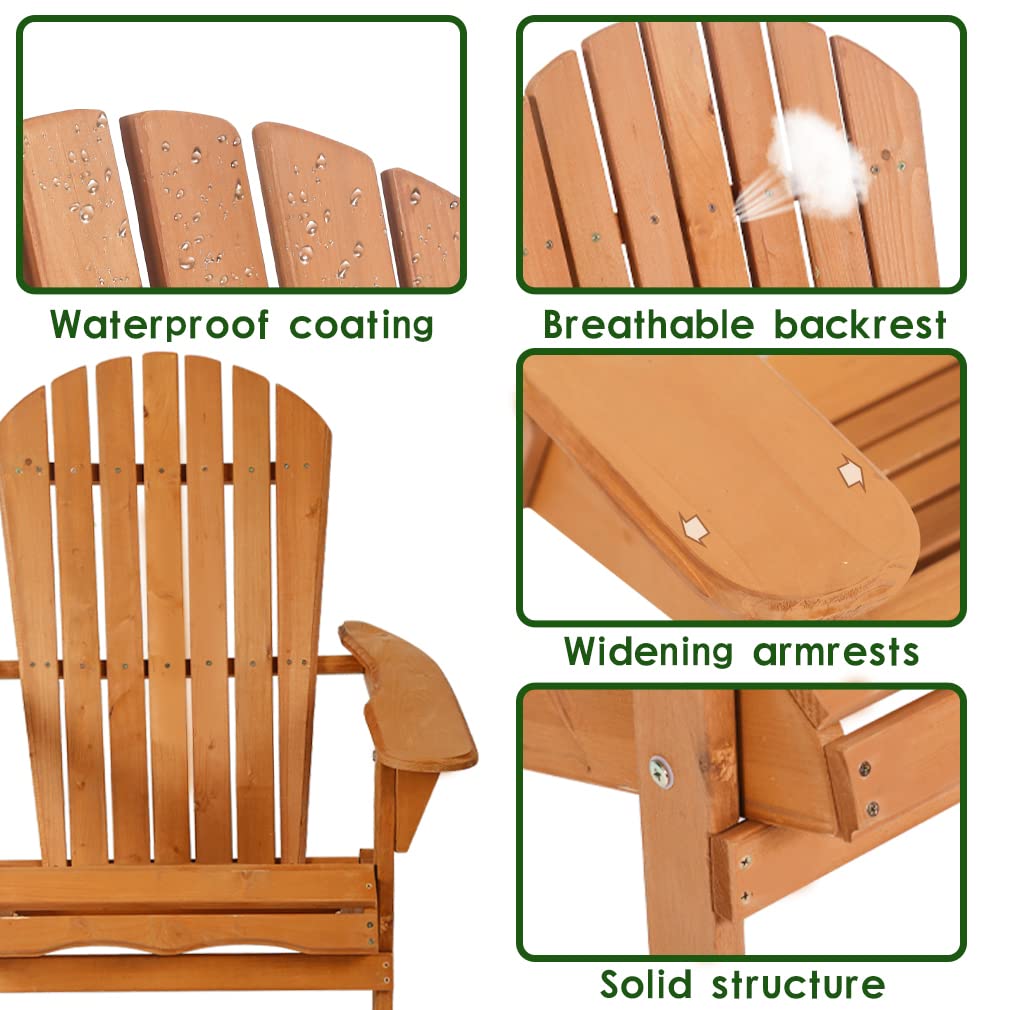 FDW chair placed by a fire pit showing cozy outdoor ambiance