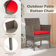 FDW chair frame detail showing steel joint strength and rattan weave durability