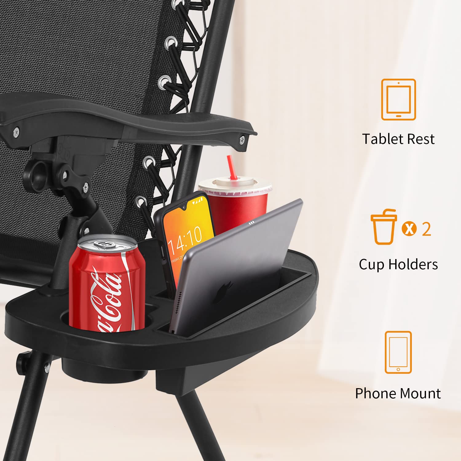 FDW folded flat chair stored vertically demonstrating compact storage and easy transport