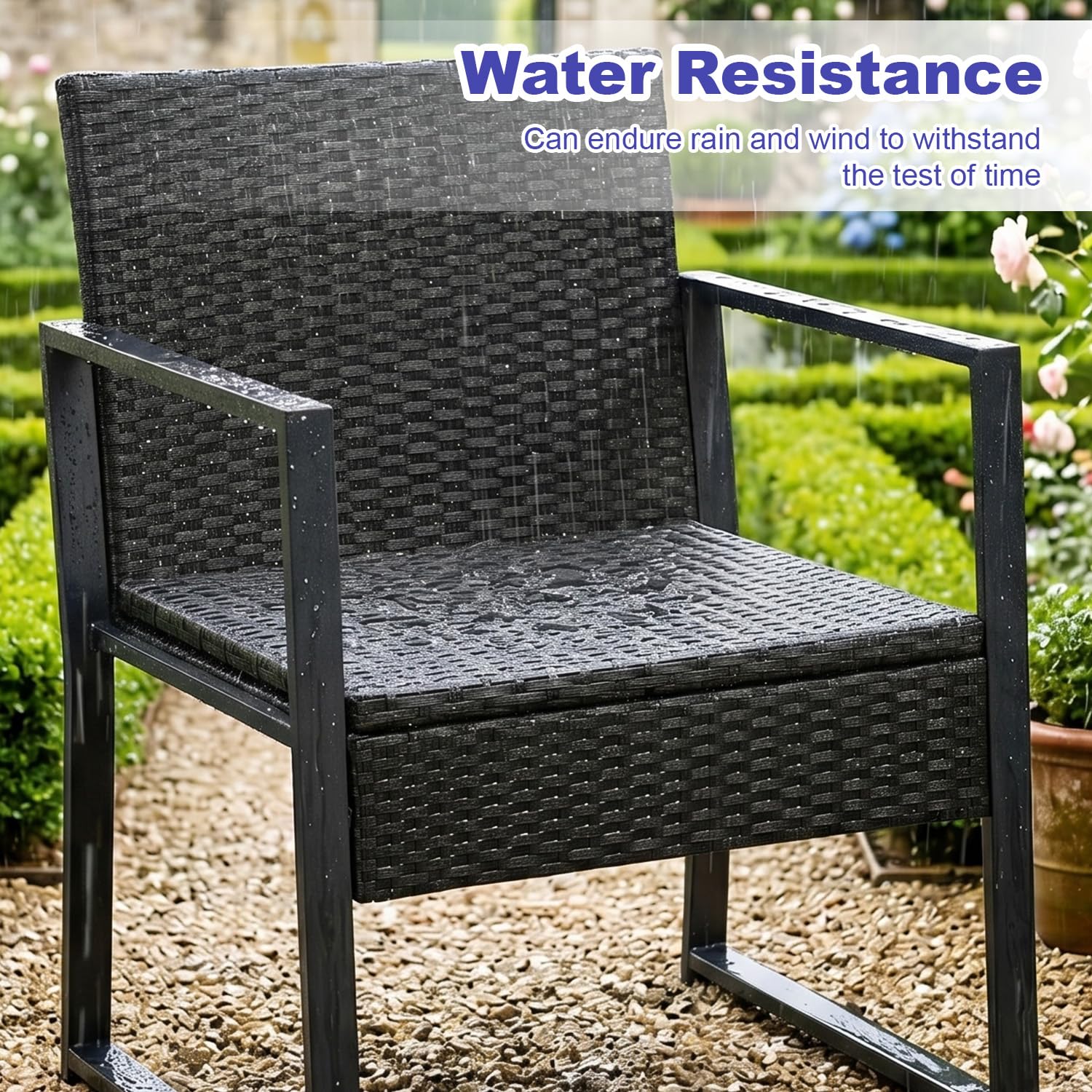 FDW outdoor lifestyle shot with set in use, comfortable seating benefit