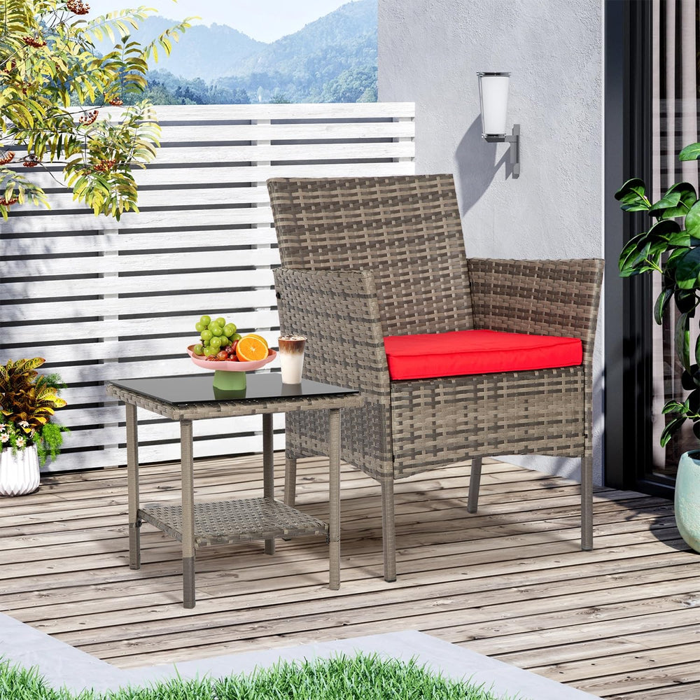 FDW bistro set on balcony showing space-saving outdoor lifestyle setup