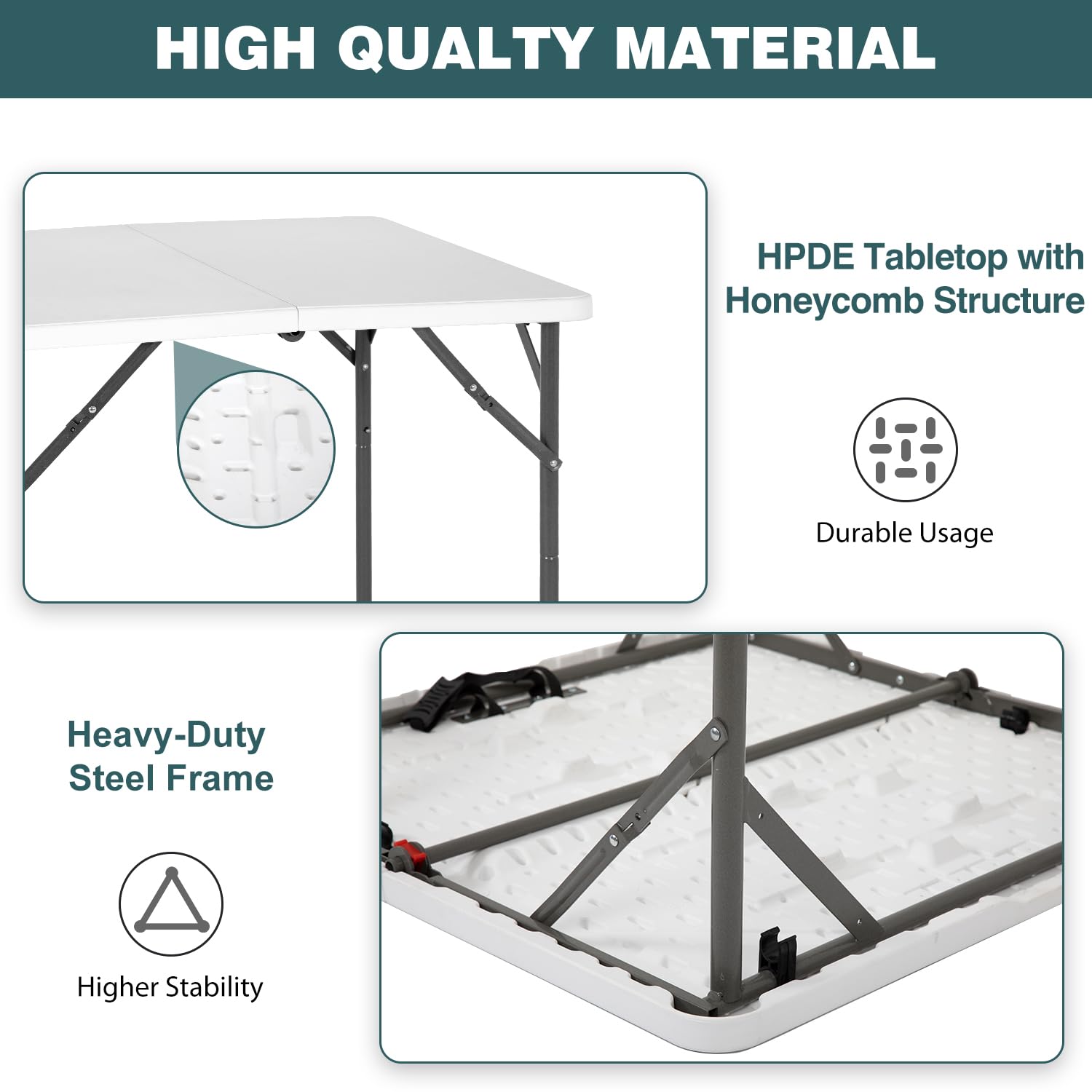 FDW white tabletop close-up showing wipe-clean texture and stain resistance