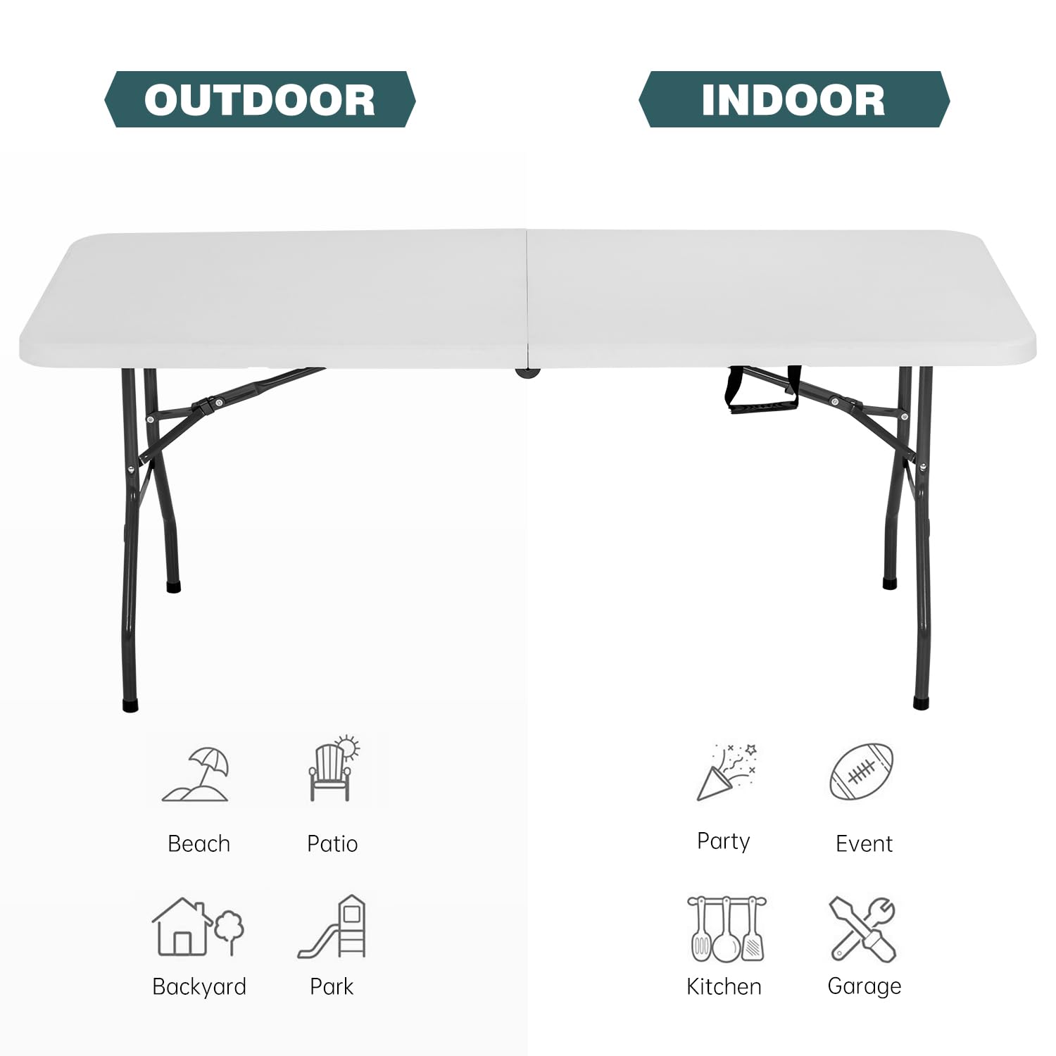 FDW table supporting heavy load illustrating 500 lb capacity and strength
