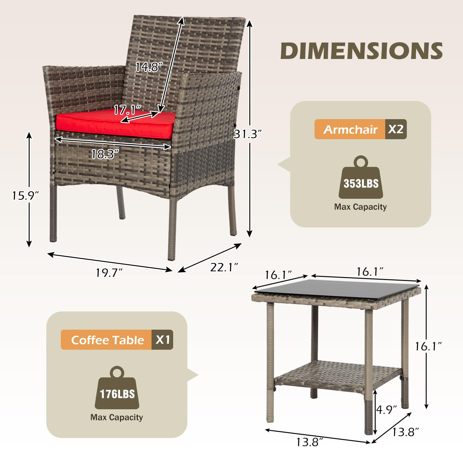 FDW tempered glass table top showing durable surface for drinks and decor
