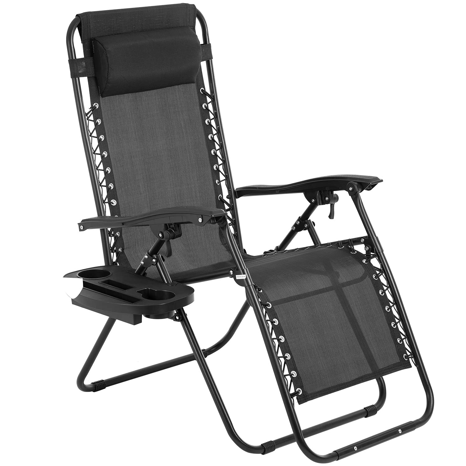 FDW zero gravity chair front view showing full recline and stable support