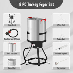 Feasto cast iron 50,000 BTU burner and welded steel frame for stable cooking