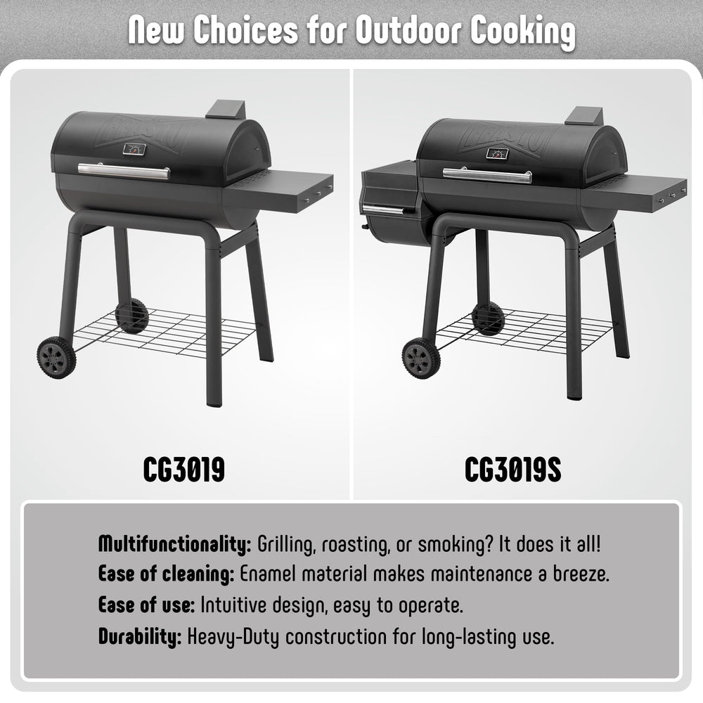 Feasto backyard grilling scene showing grill in use for family cookout