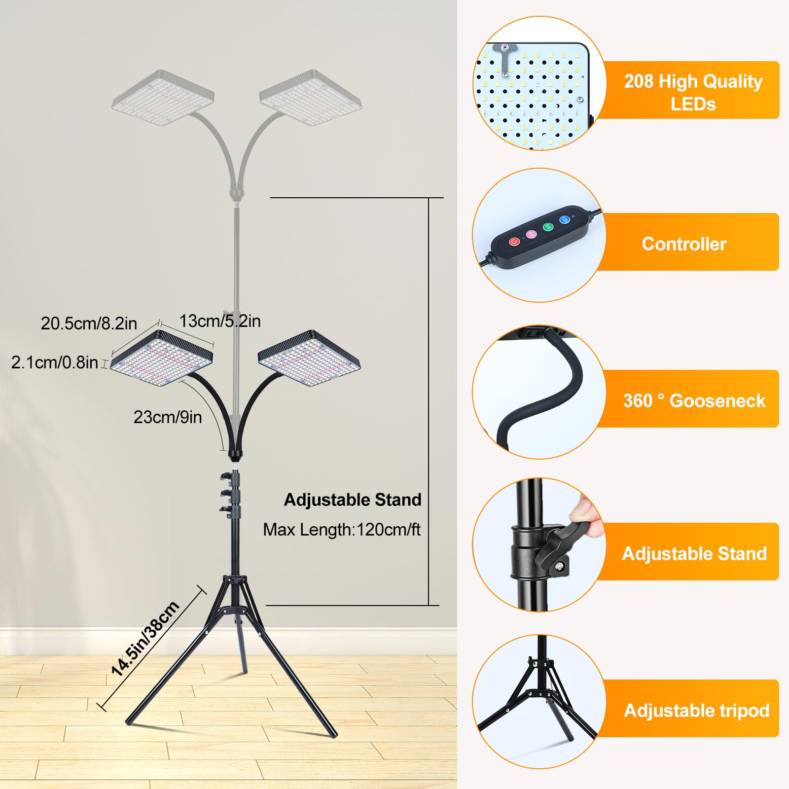 FECiDA bonsai top-down coverage showing even light distribution benefit