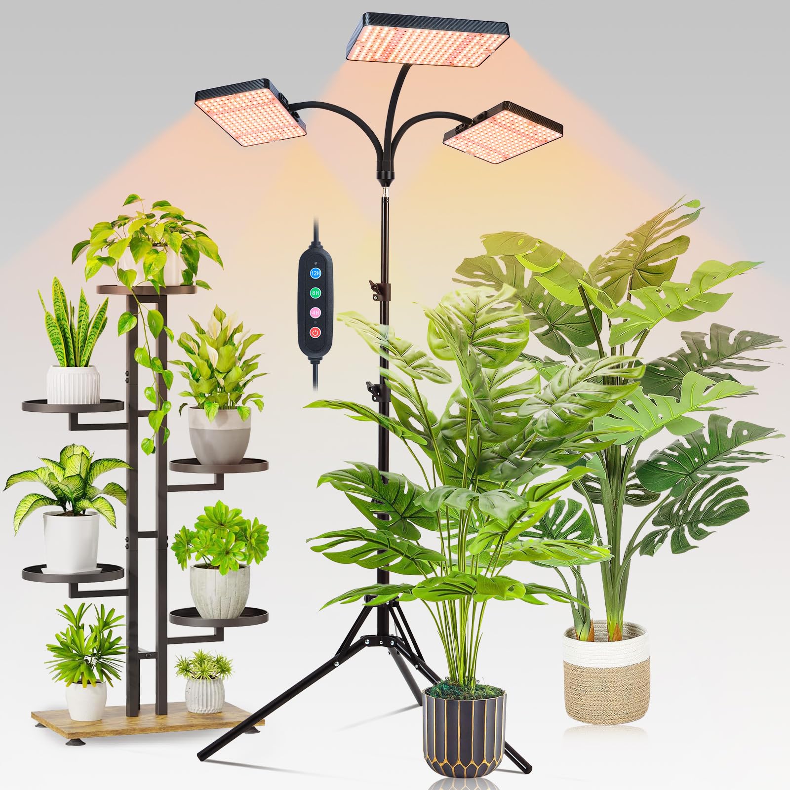 FECiDA front view on stand showing full coverage and brighter light