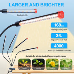 FECiDA flexible gooseneck angled over plants for precise positioning benefit