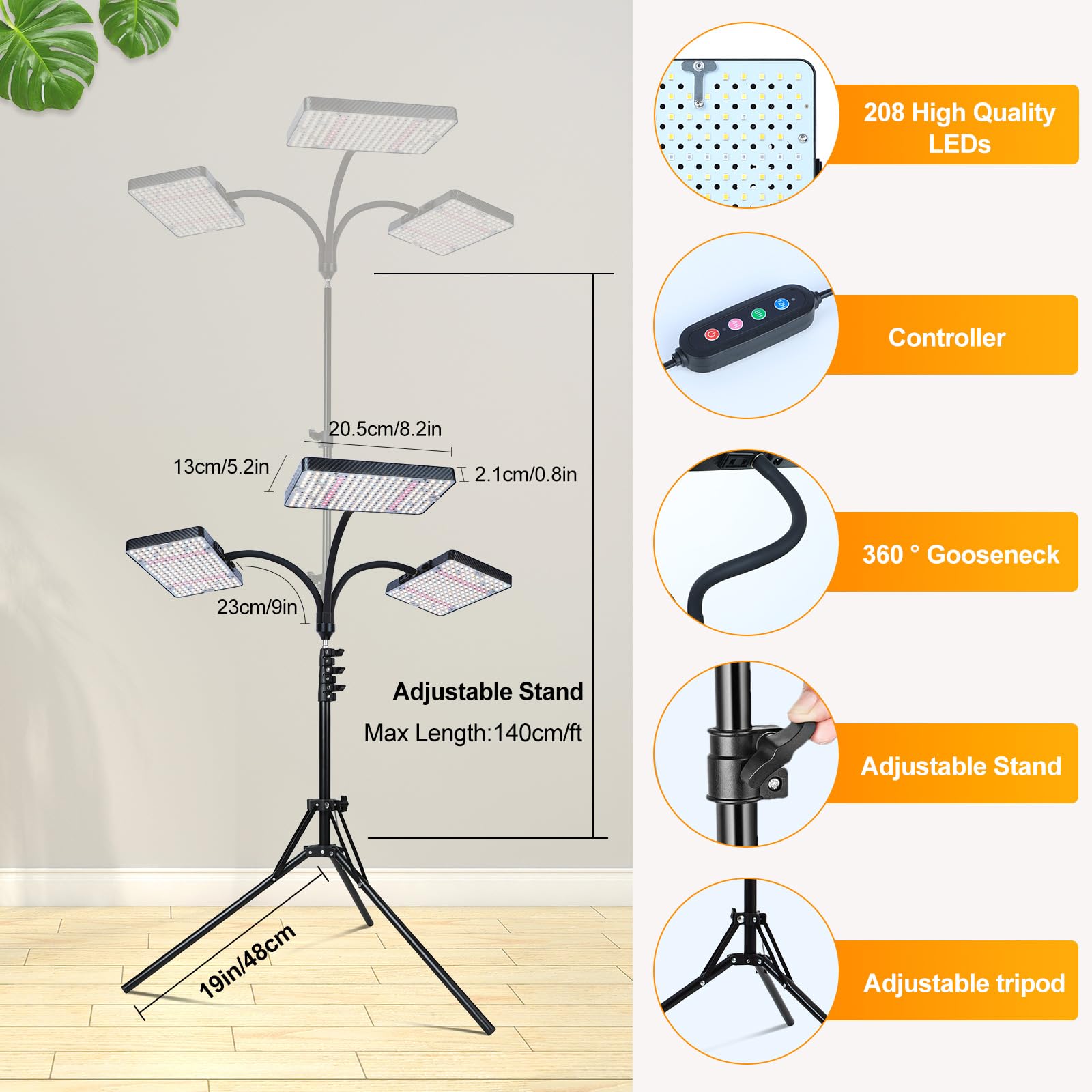 FECiDA in use lighting a bonsai collection for healthier growth