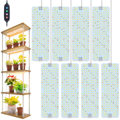 FECiDA front view of LED panel showing even light for plants and energy savings
